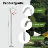 18 cm Hexagonal Tent Stakes, 20-Piece Metal Tent Peg Set for Hard Ground view 2