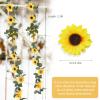 Artificial Sunflower Garland, 2-Pack, 2.3 m view 2