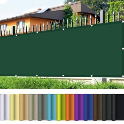 Rectangular Sun Shade Sail with Grommets, 50 x 750 cm, Dark Green