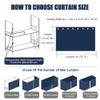 Treer 3D Bunk Bed Curtain, Blackout Bed Canopy, City Buildings, 1.5 x 2 m view 2