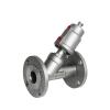 XEOWHUPG 3/4" 304 Stainless Steel Pneumatic Flanged Angle-Seat Valve, Double-Acting view 1