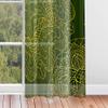 Odot Sheer Mandala Curtains with Metal Grommets, 2-Piece Set, Dark Green, 55 x 95 cm view 4
