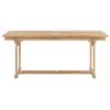 Chaduof Extendable Outdoor Dining Table, Solid Teak, 180–280 x 100 x 75 cm view 4