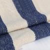 Portable Blue-White Striped Canvas Hammock for Indoor and Outdoor Use view 2