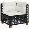 Festnight 9-Piece Black PE Polyrattan Garden Furniture Set, Type 12 view 3