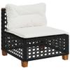 Festnight 9-Piece Black PE Polyrattan Garden Furniture Set, Type 12 view 4