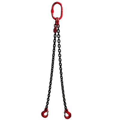 SHT 2-Leg Chain Sling, Grade 8 | 8 mm Chain Diameter | Without Shortening Hooks | WLL: 2,800 kg (0–45°) & 2,000 kg (45–60°) | Working Length: 1.5 m