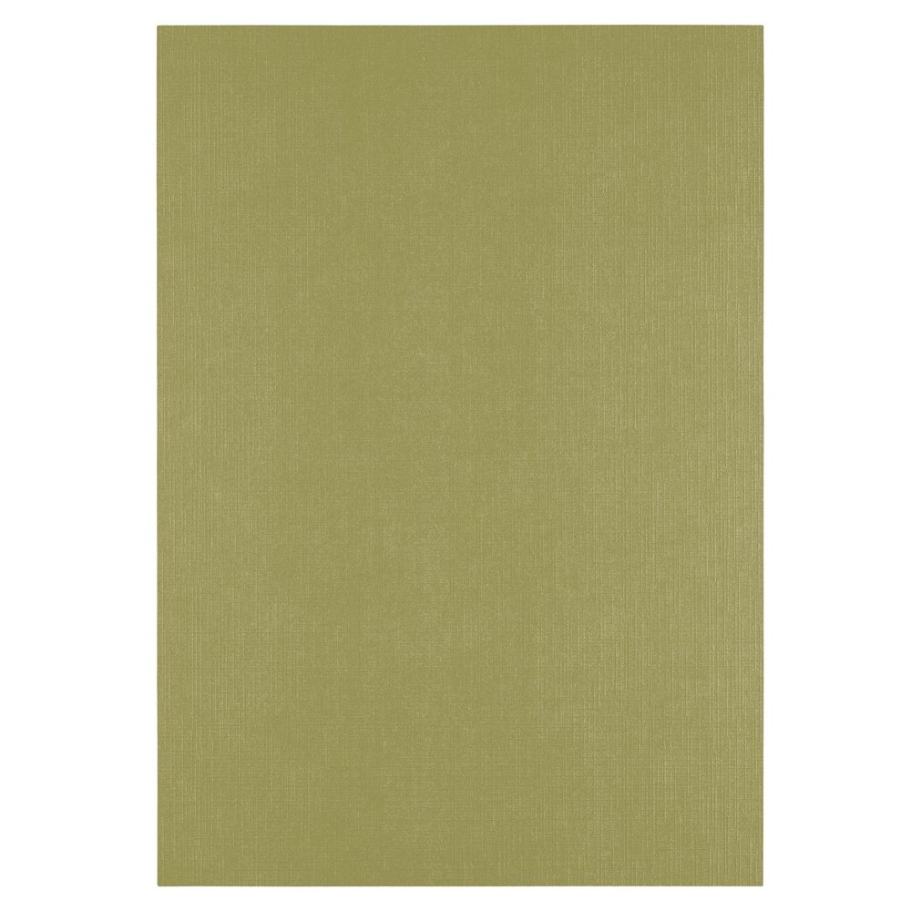 Florence Acacia Linen-Texture Cardstock, A4, 10 Sheets, Green, 250 gsm