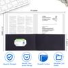 Zzrywuty Document Folders, 2 Pockets and Business Card Slot, Textured Paper, Letter Size, Holds 100 Sheets, Black, 100 Pack view 2