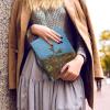 Talayituse Boho Mandala Cross-Print PU Leather Bible Cover with Handle, XL view 4