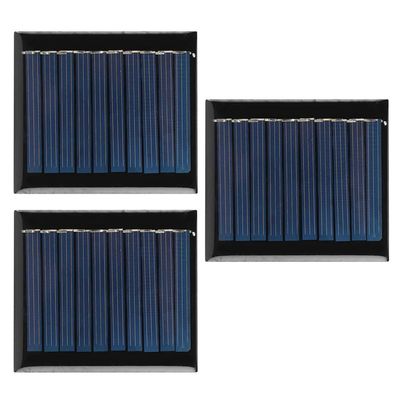 3-Piece 0.3 W 5 V Polysilicon Solar Panel Set