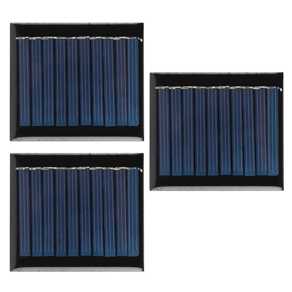 3-Piece 0.3 W 5 V Polysilicon Solar Panel Set