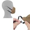 Comfortable 3D Lower-Face Protective Mask with Inner Support, Silicone Face Shell, Tactical Mesh Mask for Airsoft/Paintball/BB Gun (Camo) view 3