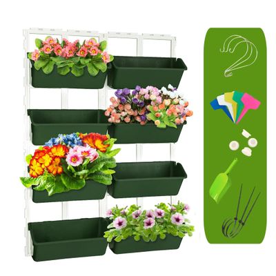 Hanging Balcony Planter, Vertical Wall Planter and Railing Plant Holder