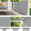 Balcony Privacy Screen Without Drilling, 140 x 200 cm, Brown view 3