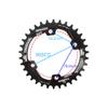 WANGBINGXING 96 BCD Asymmetric MTB Chainring, 32T, Red view 2