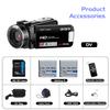 ORDRO Full HD 1080P 30MP Camcorder, 18x Digital Zoom, IR Night Vision, YouTube Video Camera with 3.0-inch 270° Rotating Screen, 16GB Card and 2 Batteries, Vlogging Camera (Black) view 2