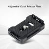 VBESTLIFE Adjustable Quick-Release Plate with Anti-Clamp Tripod Adapter for DSLR Cameras, Arca-Type view 2