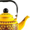NISMIA Large Enamel Teapot, Vintage Kettle for Stove, Camping and Outdoor Use, 1.1 L view 3