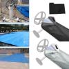 Pool Cover Reel Protective Cover, 490 x 96 cm, Gray view 3