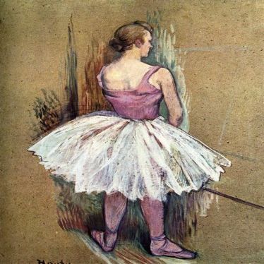 DTAUPREB Paint by Numbers Kit for Beginners, Henri Lautrec Standing Dancer DIY Canvas Painting