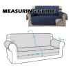 OREZAUQS Reversible Quilted Sofa Cover, Navy Blue, M-54" view 4