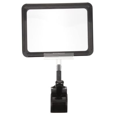 Black Adjustable Plastic Price Tag Holder Clip for Stores