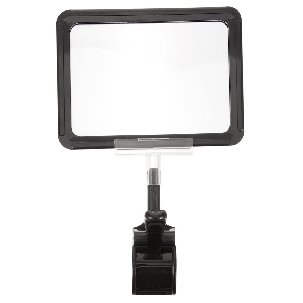 Black Adjustable Plastic Price Tag Holder Clip for Stores
