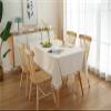 BCughia Beige Cotton Lace Tablecloth 140 x 160 cm with Tassels view 2