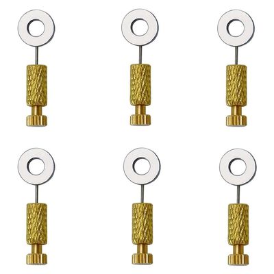 melairo 6-Piece Leather Stitch Positioning Needle Set, 6–12 mm (0.24–0.47 in)