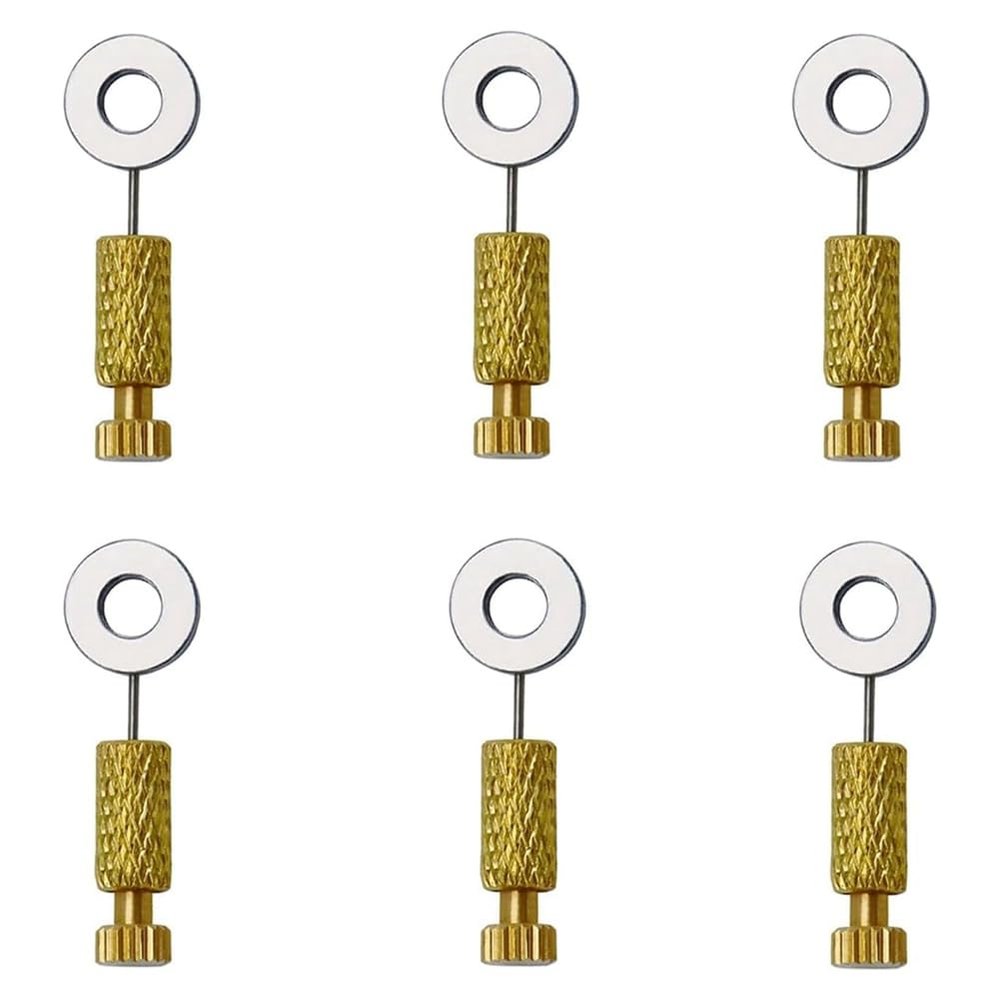 melairo 6-Piece Leather Stitch Positioning Needle Set, 6–12 mm (0.24–0.47 in)
