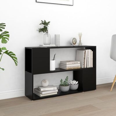 Homgoday Casa Mobilia Bookcase, Black, 100 x 24 x 63 cm