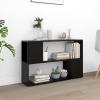 Homgoday Casa Mobilia Bookcase, Black, 100 x 24 x 63 cm view 1