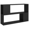 Homgoday Casa Mobilia Bookcase, Black, 100 x 24 x 63 cm view 2