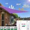 QIAQ Triangular Waterproof Shade Sail, Right-Angle, 95% UV Protection, for Outdoor Areas, Garden, Patio, Awning, Canopy, with Free Rope (3.6 x 3.6 x 3.6 m, Purple) view 3