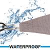 QIAQ Right-Triangle Waterproof Sun Shade Sail, 95% UV Protection, Khaki, 3.6 x 3.6 x 3.6 m view 4
