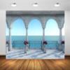 CORFOTO 4.5 x 2.5 m Classic Seaside View Photography Backdrop view 3