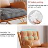 JIESOO Rocking Chair with Footstool, Gray view 4