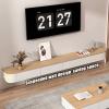 Floating Wall-Mounted TV Cabinet, Multicolor, with Cable Holes, 180 × 20 × 24 cm, Color B view 4