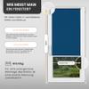 Rettika Blackout Roller Blind, No-Drill, 50 x 220 cm, Blue view 3
