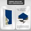 Rettika Blackout Roller Blind, No-Drill, 50 x 220 cm, Blue view 4