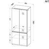 MINIO go for it ARCCA Wardrobe, 80 cm Wide, 4 Doors view 4