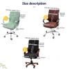 Mswborml Stretch Office Chair Backrest Cover, Washable Universal Gaming Chair Cover, Milky White, Small view 3