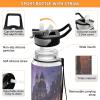 Mnsruu Water Bottle with Straw, 1 Liter, Sports Bottle, Tritan, BPA-Free, Clear Water Bottle for Adults, Outdoor, School, Gym, Travel view 4
