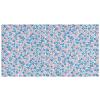 3-Ring Binder with Pink and Blue Flowers, Holds 200 Sheets view 2