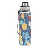 Mnsruu Dark Flower Fruit Water Bottle with Straw, 1 Liter, Tritan, BPA-Free, Clear Sports Bottle for Adults view 2