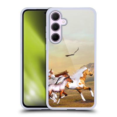 Head Case Designs Official Simone Gatterwe Wild Herd Horses Gel Case for Samsung Galaxy A35 5G