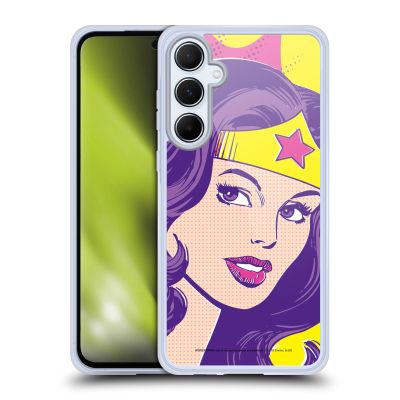 Head Case Designs Official Wonder Woman DC Comics Pop Art Vintage Gel Phone Case, Military-Grade Protection, for Samsung Galaxy A55 5G