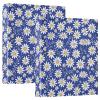 Small 3-Ring Binder, Daisy, 3.8 cm, Holds 200 Sheets, with 3 Transparent PVC Interior Pockets, for School and Office, Navy Blue view 1
