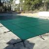 Rectangular Leaf Cover for In-Ground Pools, Heavy-Duty Green Winter Safety Mesh view 1
